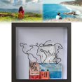 thumbnail image 2 of Shadow Box Picture Frame for Wall and Tabletop Display-Ticket Stubs Adventure Archive Box / Hang ,Awards S B, 2 of 9