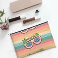 thumbnail image 6 of Cauagu Hello Summer for Tyvek Makeup Bag,Reusable Travel Cosmetic Bag Women Organizer Toiletry Bag Birthday,Gifts for Women Girlfriend Mom Teacher 6.5’’*8.9’’, 6 of 7