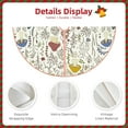 thumbnail image 3 of Sikiie Colorful Mushrooms and Plants Nativity Christmas Tree Skirt, Jesus Christian Winter Holiday Tree Mat Decoration(30-48IN)30", 3 of 6