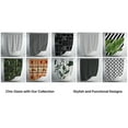 thumbnail image 4 of Black and White Shower Curtain for Bathroom Boho, Aesthetic Shower Curtain, Modern Shower Curtain, Neutral Unique Pattern - 72Wx72L Waterproof Fabric Cute Shower Curtain Liner, 12 Hooks, 4 of 8