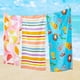 thumbnail image 4 of Toalla de playa con patrón de pequeño sol para niños y adultos, manta de playa súper absorbente y de secado rápido de 70x150cm, 4 of 5