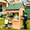 Brown Green, variant on Conchico Outdoor Grocery Store Playhouse, Wooden Playhouse w/ Toy BBQ Grill, Toy Cash Register & Pretend Food Set For Summer Backyard, Green & Brown