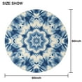thumbnail image 6 of Indigo Tie Dye Star Round Tablecloth 60"x60",Wrinkle Wipeable Table Cloth for Kitchen Dining Room Picnic Patio Party, 6 of 6