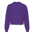 thumbnail image 3 of Women's Spirit Jersey Purple LSU Tigers Slouchy Cropped Long Sleeve T-Shirt, 3 of 3