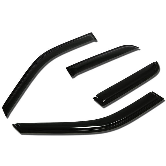 DNA Motoring WVS-055 For 2002 to 2006 Honda CR -V RD 4pcs Window Vent Visor Deflector Rain Guard (Dark Smoke) 03 04 05