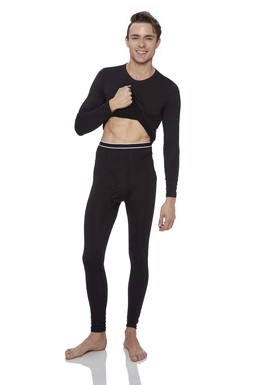 Rocky Men's Thermal Fleece Lined Long John Underwear 2pc Set (Xlarge