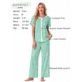 thumbnail image 4 of MINTREUS Pajama Sets for Women Short Sleeve Sleepwear Button Down Pjs Soft 2 Piece Lounge Sets with Pockets, 4 of 7