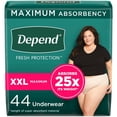 thumbnail image 1 of Ropa interior para incontinencia Depend Fresh Protection para mujer, XXL 44u, 1 of 8