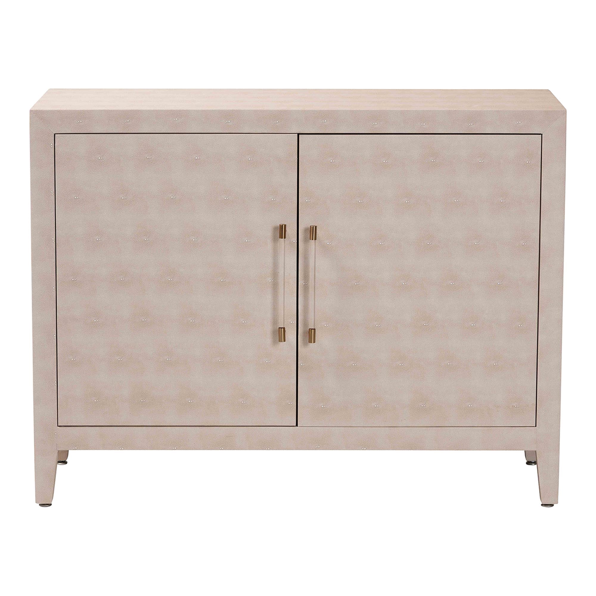 Baxton Studio Nira Modern Storage Cabinet, 2-Door, Beige