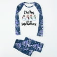 thumbnail image 3 of Jenny Family Matching Christmas Pajamas, "Chillin With My Snowmies" Snowman Print, Holiday Sleepwear PJs, Men Women Kids Baby Dog, Plus Size, 3 of 7