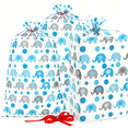 thumbnail image 2 of GASTROPOD 3 Pcs 56'' Xl Extra Large Baby Shower Bag Blue Elephant Giant Oversized Holiday Plastic Gift Bags Jumbo Huge Storage Wrapping for Birthday Present Holiday Party Favors Gift Wrap(Blue), 2 of 7