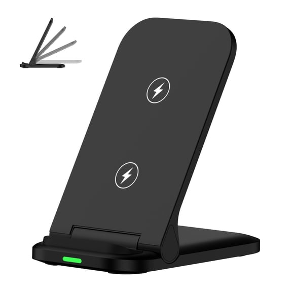for Samsung Wireless Charger Stand Foldable Wireless Phone Charger Android Compatible with Samsung Galaxy S26 Ultra/S25/S24/S23/S22/S21/S20, Z Flip Fold 8/7/6/5, Google Pixel, Travel Charger Stand