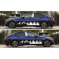 Zyutaosan Tree Mountain Car Sticker Decal Forest Vinyl Custom Nature Graphic For Camper Rv Trailer Truck Custom Sticker