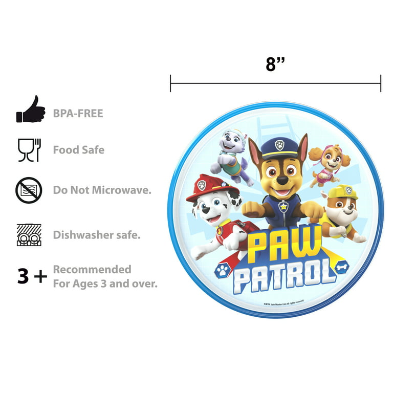 Zak Designs Paw Patrol Dinnerware 5 Piece Set Includes Plate, Bowl, Water  Bottle, and Utensil Tableware, Non-BPA Made of Durable Material and Perfect  for Kids 