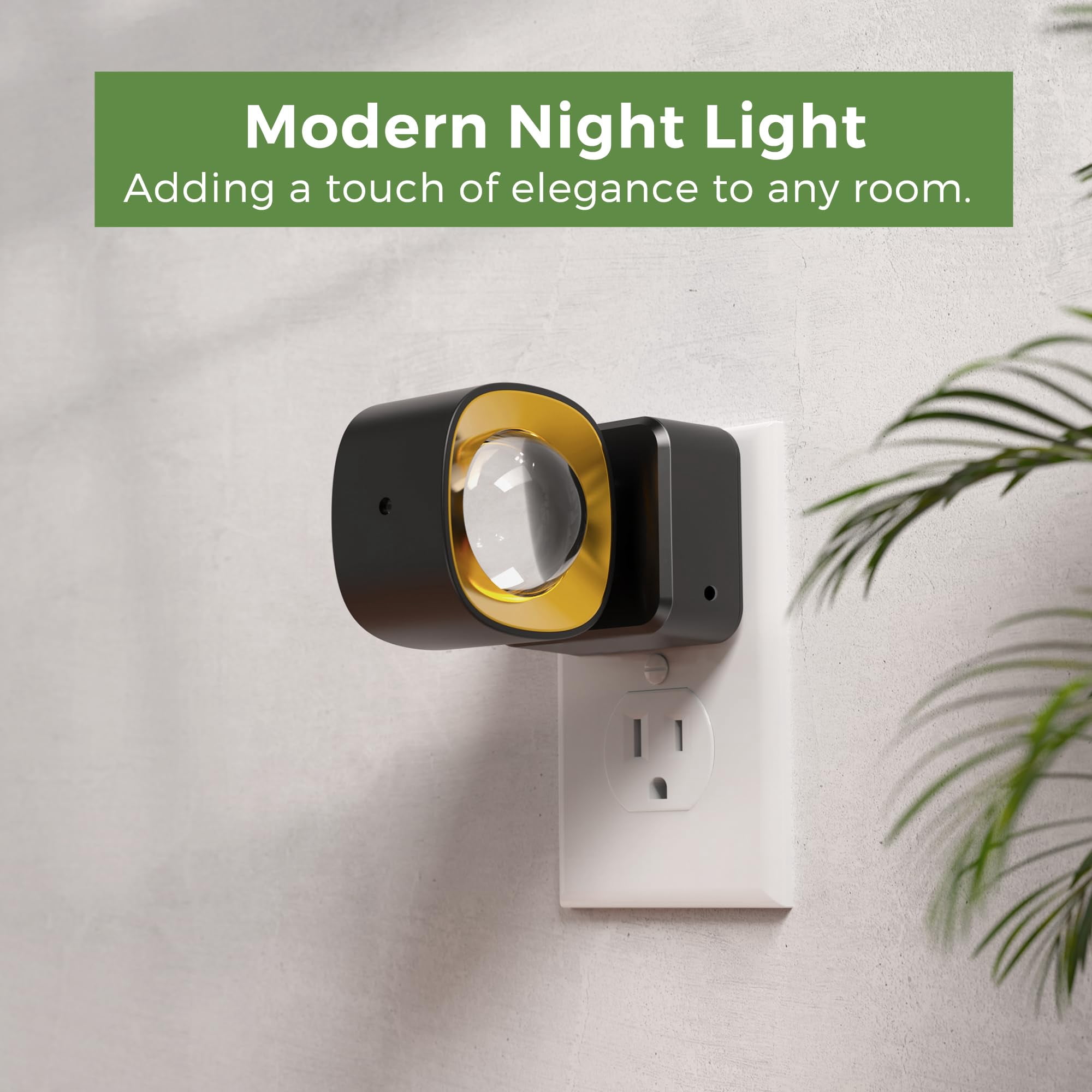 Night Light Projector  Lights Plug Into Wall Dusk To Dawn Sensor Rotating Nightlight For Soft White Ambient Lighting Bathroom Gaming Room Gifts 1 Pack