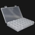 thumbnail image 2 of 28 Grids Clear Plastic Organizer Container Storage, Diamond Painting Boxes for DIY Art Craft Nail Diamonds Bead Storage(Transparent), 2 of 7