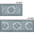 thumbnail image 5 of Boho Kitchen Rugs and Mats Set of 2 Washable Kitchen Mat for Floor Non Skid Cushioned Anti-Fatigue Comfort Standing Mat for Front of Sink Laundry Room Hallway Enteyway 17"x32" + 17"x48", 5 of 6