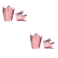 thumbnail image 4 of Kearding 50 piezas de vasos de papel para muffins a prueba de grasa, resistentes al calor, revestimientos para hornear magdalenas, envoltorios, oro rosa 2piezas, 4 of 6