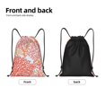 thumbnail image 5 of Kdxio Corals Print Drawstring Backpack Bag,Waterproof Draw String Back Sack, Gym Drawstring Bags Swim Bag For Unisex, 5 of 9
