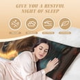 thumbnail image 4 of Lsque Sunflower Meditating Cat Body Pillow Case Cover,Ultra-Soft Microfiber Bed Pillow Cases 20x54 inches,Elegant Bedding,Breathable Durable Pillow Cover with Envelope Closure, 4 of 8