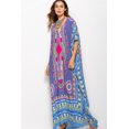 thumbnail image 4 of Vestido largo caftán holgado de verano con estampado étnico para mujer, ropa de playa y noche, 4 of 5