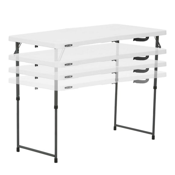 Mesa Plegable Rectangular 1.22m ajustable Lifetime Lifetime Comercial ligero