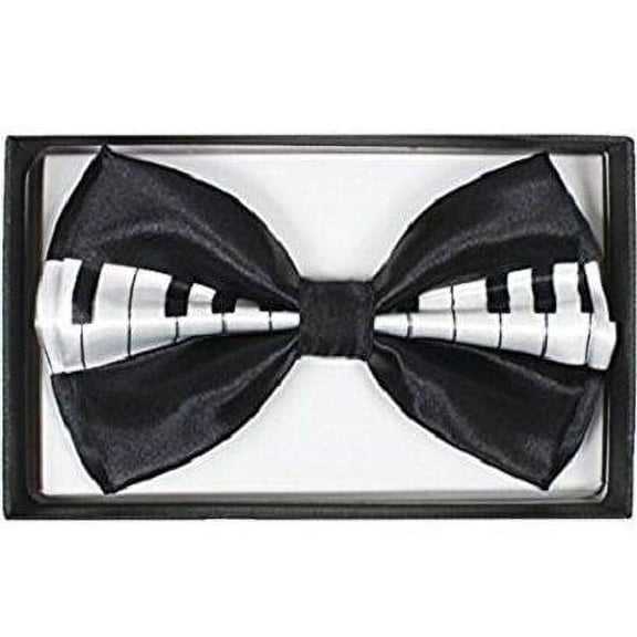 Piano Keys Music Bow Tie Wedding Prom Adjustable Groomsmen Teens Adults - New with box/tags