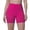 Hot Pink, variant on Ice Feel Breathable Friendly Tight High Waist Yoga Shorts For Running Workout Fitness Compression Wicking Seamless Lightweight Summer Stretch, L, Dark Purple