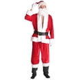 thumbnail image 2 of #followme Men's Adult Santa Costume with Jacket 7018-RED-XXL-XXXL (XX-Large / XXX-Large, Santa with Jacket), 2 of 3