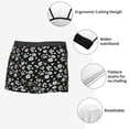 thumbnail image 3 of Honeii Daisies Flowers Men's Underwear Boxer Briefs Pack, ComfortSoft Boxer Brief for Men, Moisture-Wicking Breathable-Medium, 3 of 5