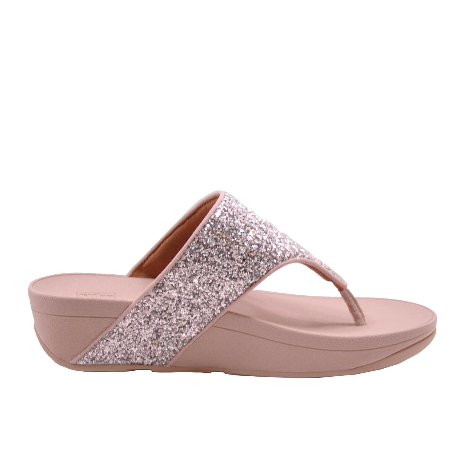 FitFlop Women's Olive Glitter Toe Post Wedge Sandal DO3-807 - Walmart.com