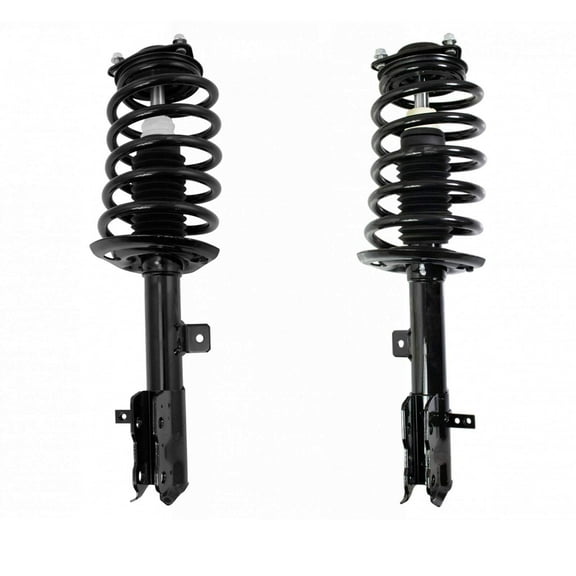 TRQ Front Strut & Coil Spring Assembly Set Driver & Passenger Sides Fits Select 11-17 Jeep Patriot