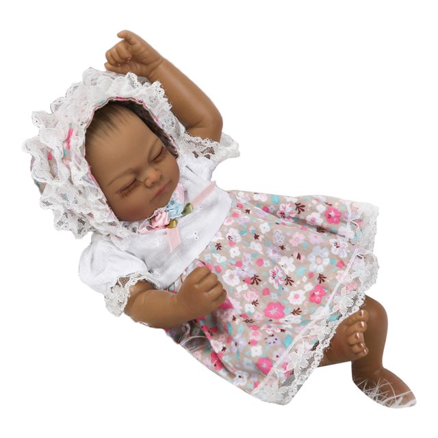 Muñecas de renacimiento de 12 pulgadas, muñecas de bebé recién nacido de silicona, afroamericanas para colección