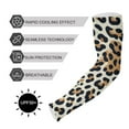 thumbnail image 5 of ALAZA Leopard Brown UV Sun Protection Arm Sleeves UPF 50+ Compression Cooling Sleeve 1 Pair, 5 of 7