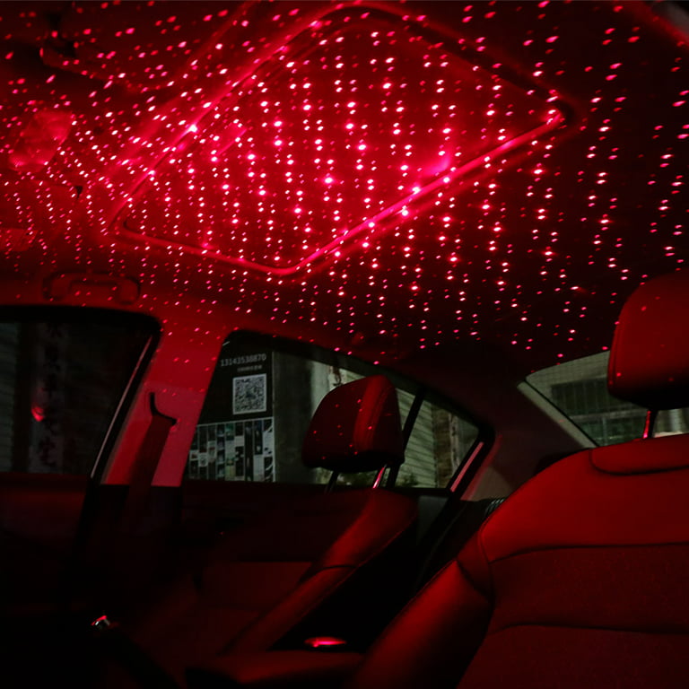 USB Car Atmosphere LED Light, Car Interior Ceiling Light with Adjustable  Lens, Car Laser Projector Decoration Lights, Starry Sky Tunnel Lens 