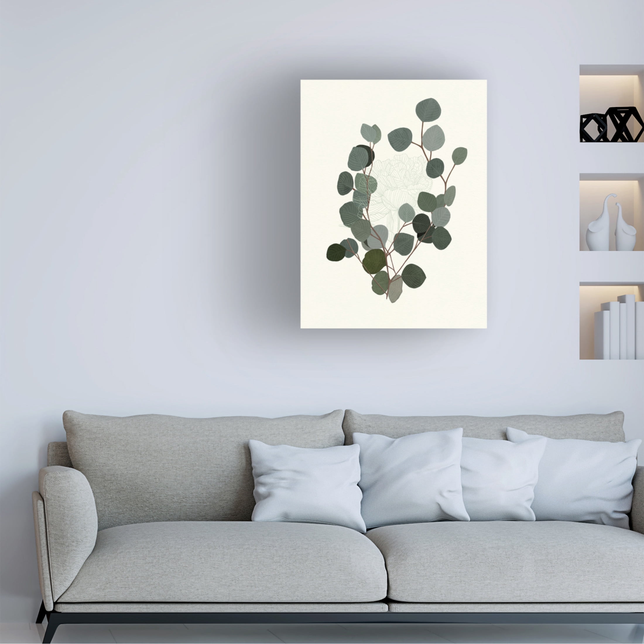 Trademark Fine Art Katie O'Shea  Eucalyptus Leaves II Canvas Wall Art