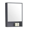 thumbnail image 3 of Fine Fixtures Venezia 18" Medicine Cabinet, Rock Gray, Wood, Wall-Mounted, 3 of 5