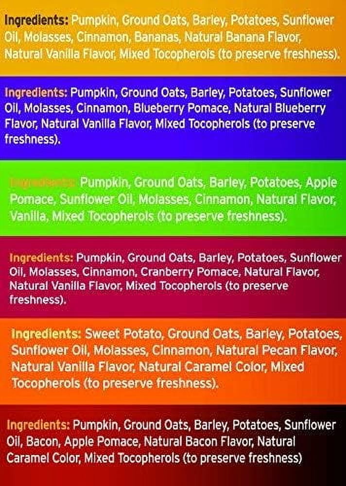 Fruitables Pumpkin Dog Treats, 7oz, Crunch Variety 12-Pack