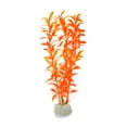 thumbnail image 2 of 6pcs Orange Plastic Aquarium Plants Fish Tank Grass Plant Decorative Landscape, 2 of 3