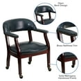 thumbnail image 4 of Flash Furniture Sarah Navy Vinyl Luxurious Conference Chair with Accent Nail Trim and Casters, 4 of 11