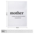 thumbnail image 2 of Flannel Bed Blanket Definition of Mother Velvet Flannel Blanket for Winter Bedding Couch And Gift Gift for Mom Throw Blanket for Bedding Novelty Gift 60"x80", 2 of 8