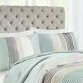 thumbnail image 3 of Madison Park 7-Piece Pintuck Bed in a Bag Comforter Set, King, Aqua, Amherst All Season Bedding Set, 3 of 12