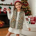 thumbnail image 3 of Garronmavis Leopard Print Girls Sleeveless Vests Size 4T Wind Proof Girls Outerwear Vest Sleevless Versatile Fall Winter Warm Outerwear With Pockets Soft Fall Outfits Fashion Clothing, 3 of 7
