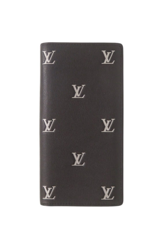 Pre-Owned Louis Vuitton LV Blazon Portefeuille Brazza NM M83190 IC Leather...