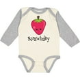 thumbnail image 3 of Inktastic Cute Strawberry Strawbaby Boys or Girls Long Sleeve Baby Bodysuit, 3 of 5