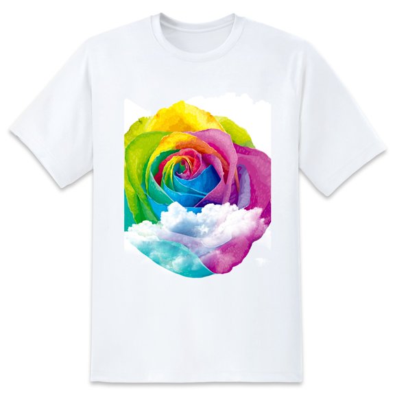 Men's Graphic TeeRose (1) Letter Print T-Shirts Round Neck Short Sleeves Sizes XS-5XL Summer Daily Casual Tops