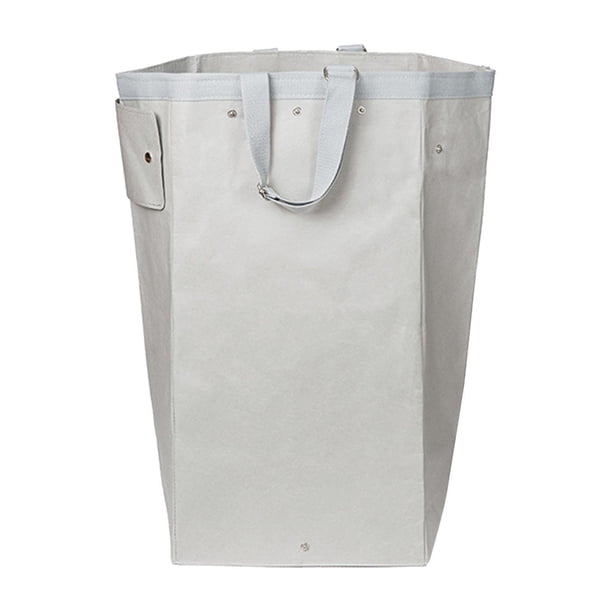 Organizador de cestos de ropa sucia, ligero, portátil, compacto, independiente. Blanco