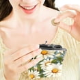 thumbnail image 7 of Daisy Minimalist Coin Purse 0.7 Microfiber Zinc Alloy Jaws 4.3x4.7 in/11x12 Cm - Stylish & Compact Money Holder, 7 of 7