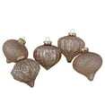 thumbnail image 4 of Northlight Finial and Glass Ball Christmas Ornaments - 3.25" - Blush Pink - Set of 12, 4 of 5