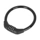 thumbnail image 1 of 43cmx10mm Portátil 4 Digitos Combinación Bicicleta Cable Cierre Negro, 1 of 1